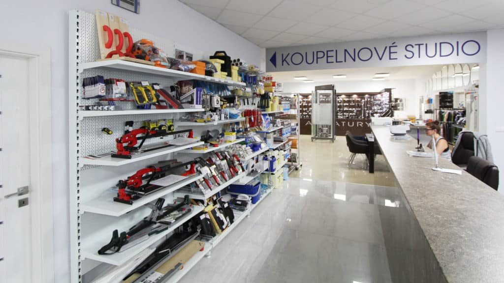 Vstup do koupelnového studia v Klatovech